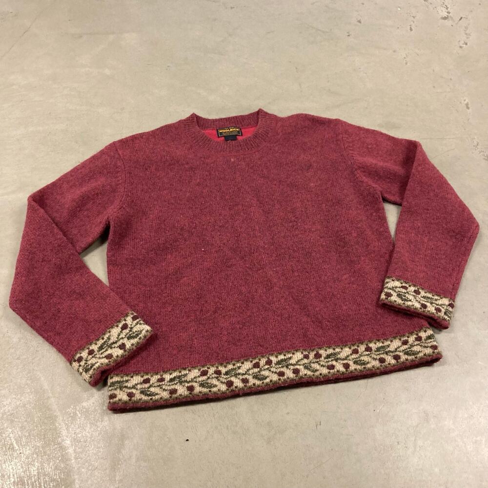 Vintage woolrich patterned wool sweater